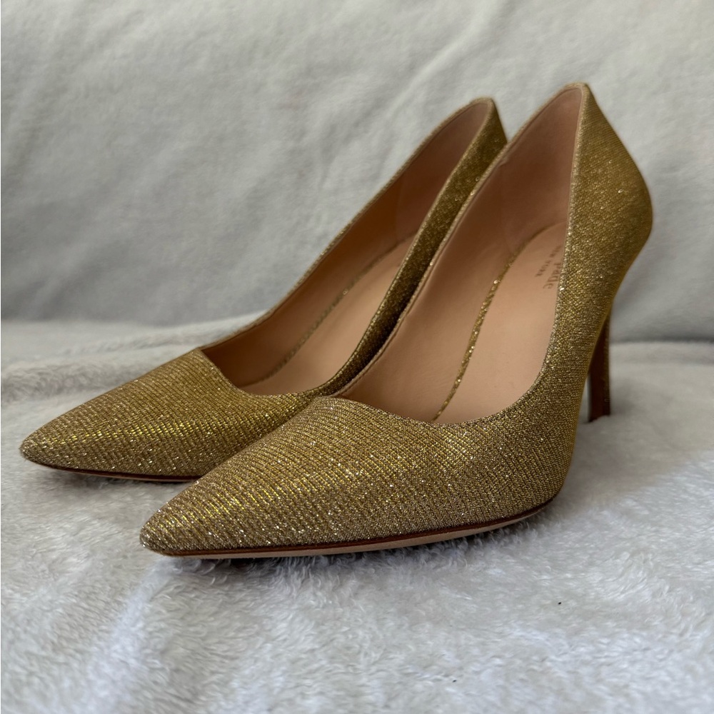 Kate Spade New York Women's Valerie Pumps - Gold Metallic sz 7.5
